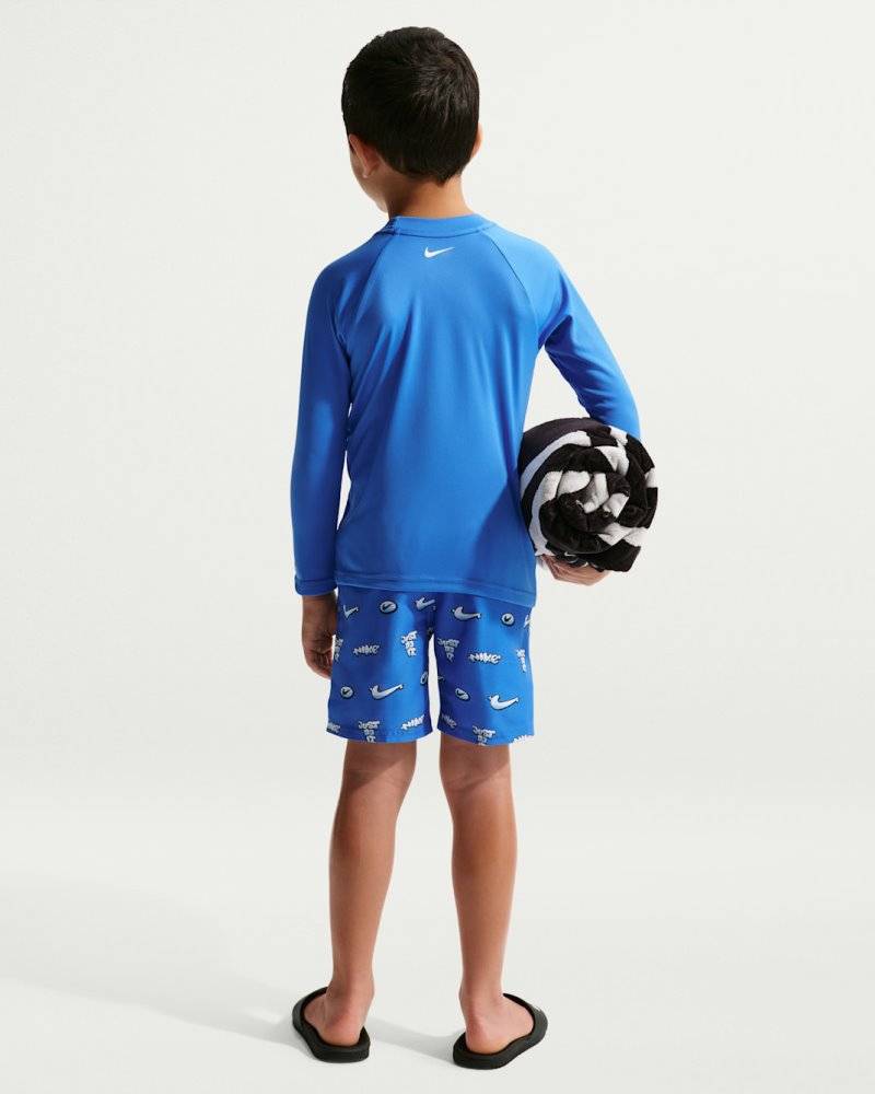 NIKE SWIM SET LITTLE BOYS LONG SLEEVE TOP & SHORT 2 PIECE SET