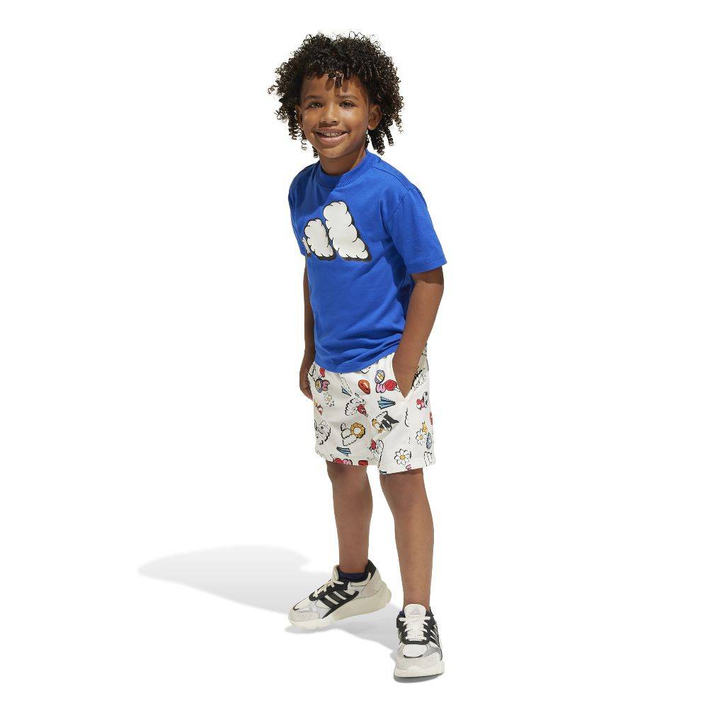ADIDAS LITTLE KIDS SEASONAL ESSENTIALS FUN T-SHIRT SET
