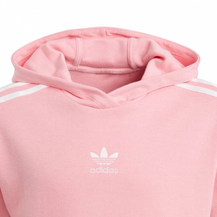 ADIDAS GIRLS MARBLE HOODED DRESS