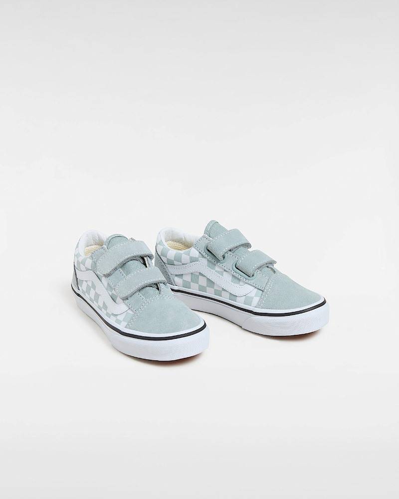 VANS KIDS OLD SKOOL VELCRO COLOR THEORY SHOES