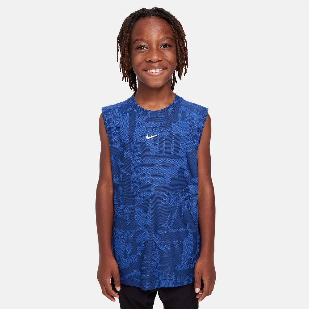 NIKE KIDS DF MULTI SLEEVELESS JAGUARD TEE