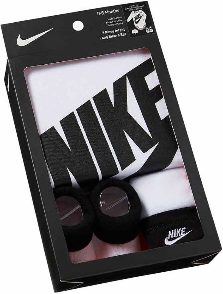 NIKE FUTURA LOGO LS HAT / BODYSUIT / BOOTIE 3PC