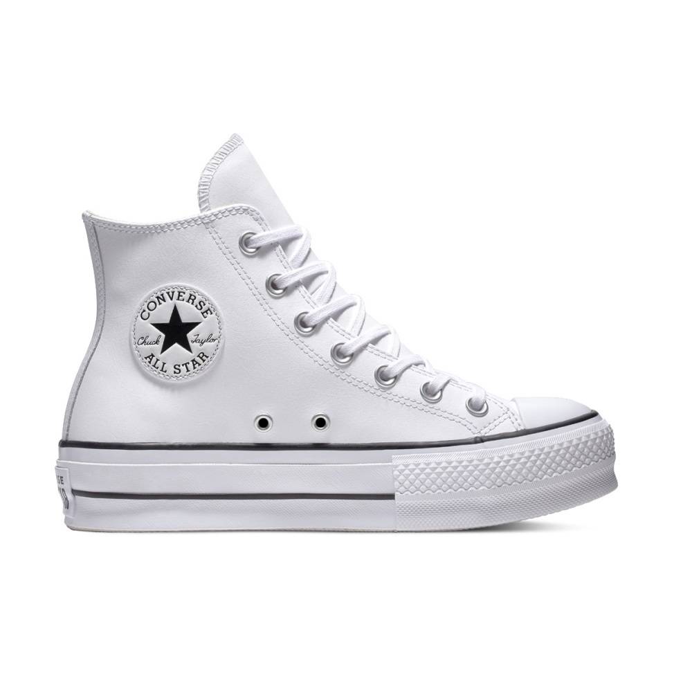 CONVERSE ALL STAR PLATFORM LEATHER HIGH-TOP