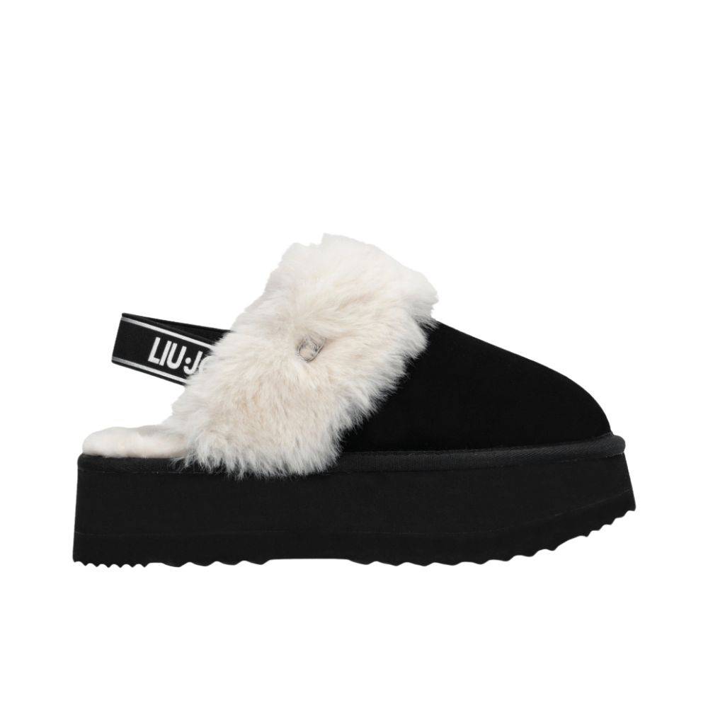 LIU JO JANE - SUEDE PLATFORM MULES