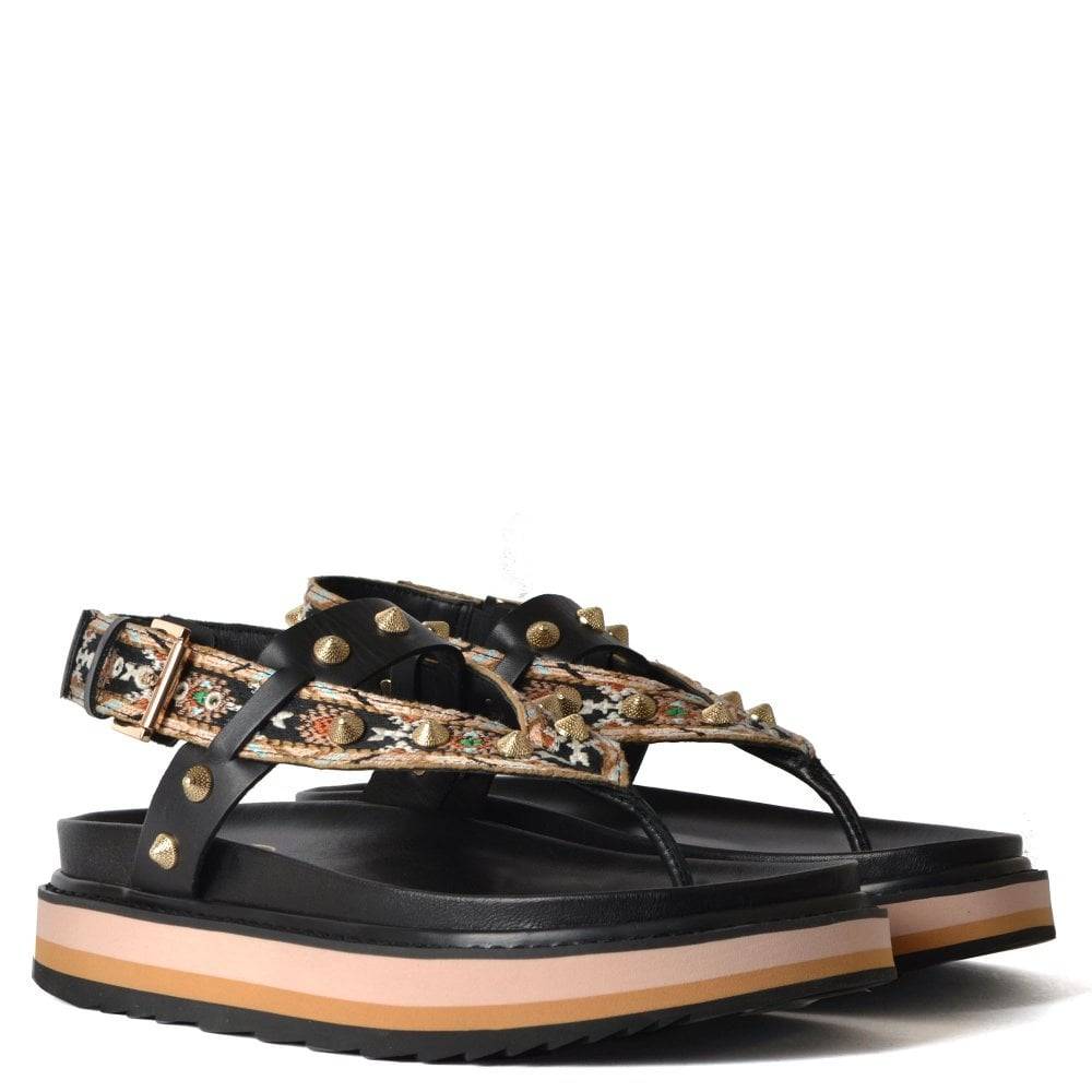 ASH UNO SLING BACK AZTEC SANDAL