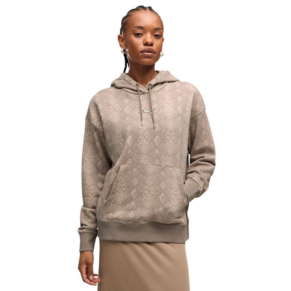PUMA SNAKE PACK RELAXED AOP HOODIE TR