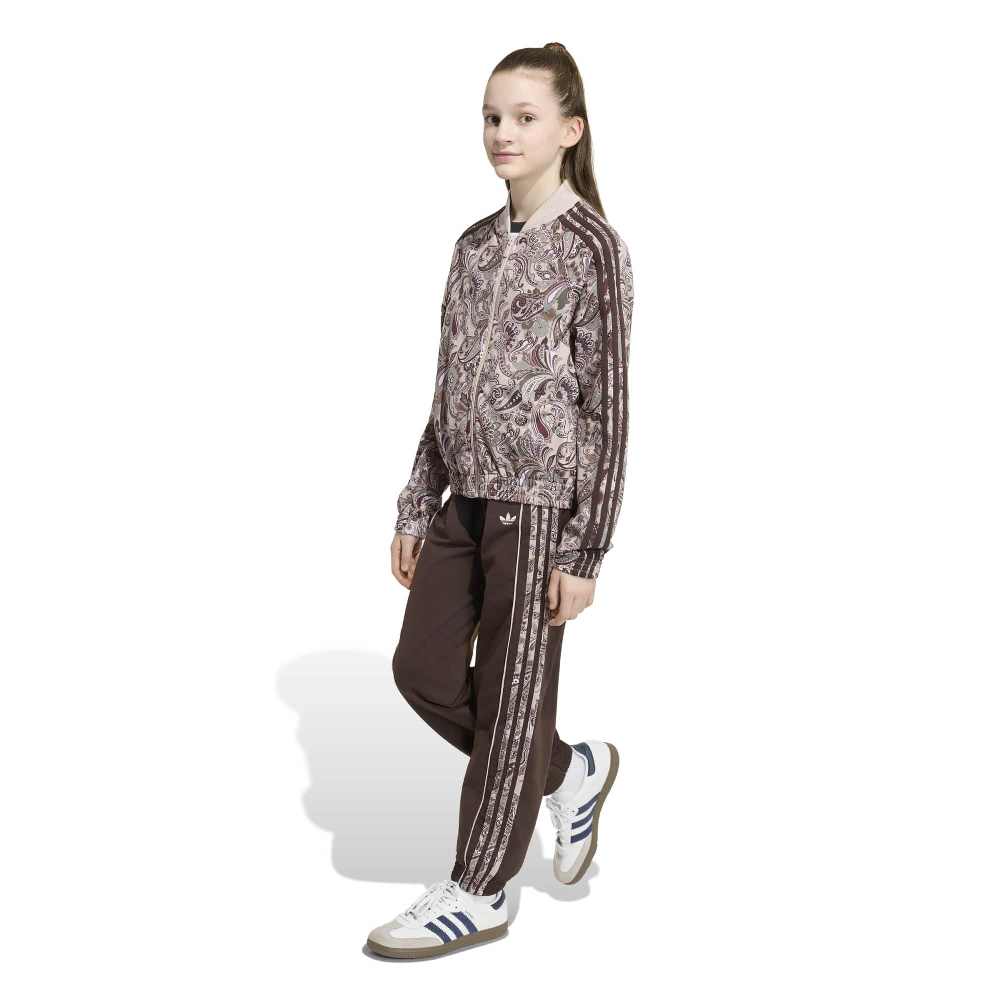 ADIDAS ORIGINALS GIRLS LIBERTY LONDON SST LOOSE SHORT PAISLEY TRACK TOP