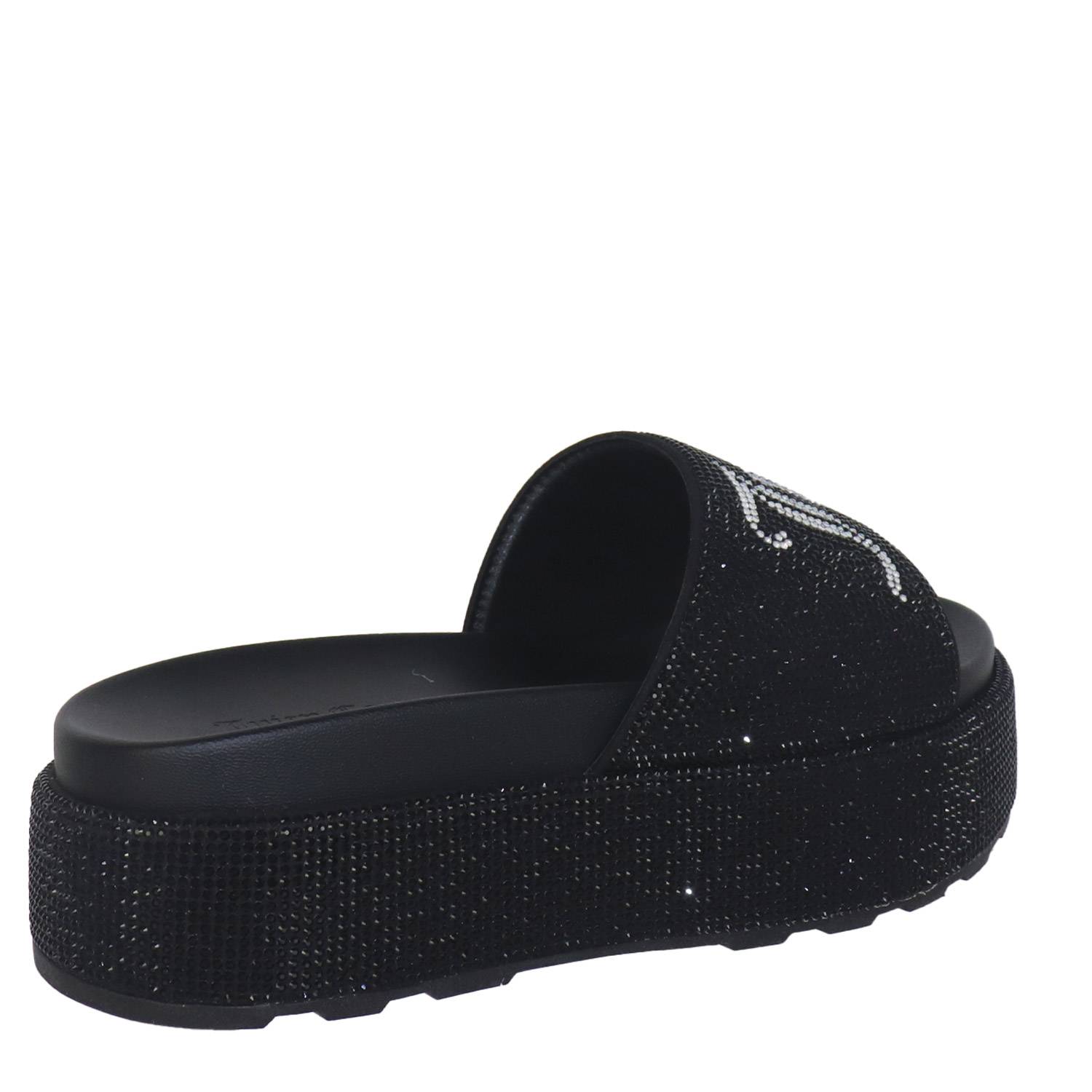 JUICY COUTURE DORA DIAMANTE STACKED SANDAL