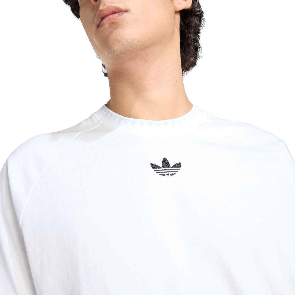 ADIDAS ORIGINALS CHEST STRIPES ENGINEERED COLLAR TEE