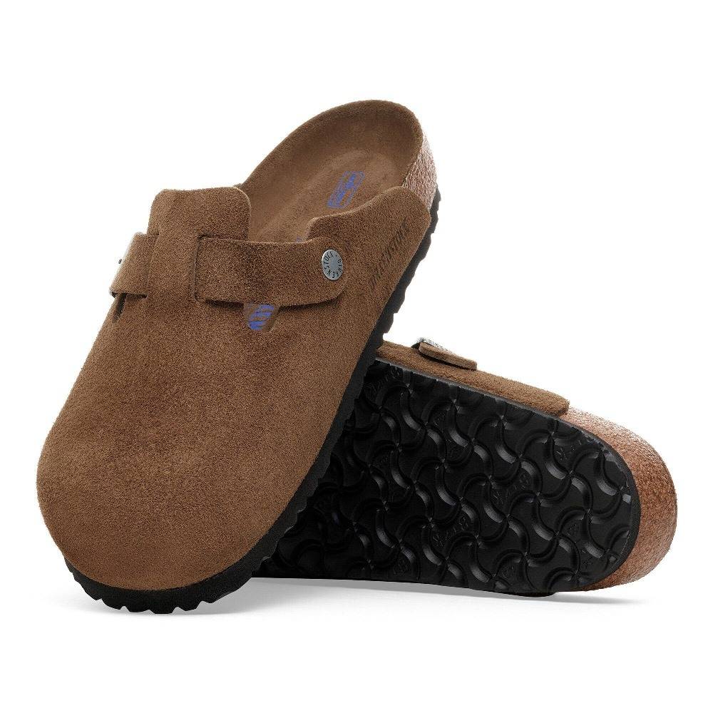 BIRKENSTOCK BOSTON SOFT FOOTBED SUEDE LEATHER NARROW