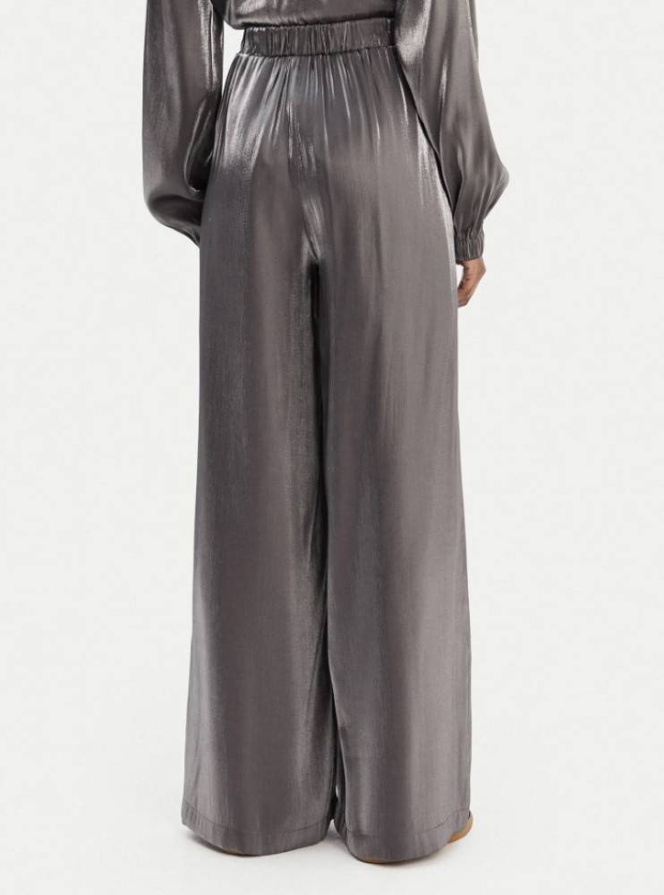 LIU JO LAMINATED FLARED TROUSERS