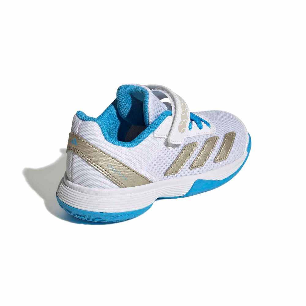 ADIDAS KIDS COURTFLASH HOOK-AND-LOOP TENNIS SHOES