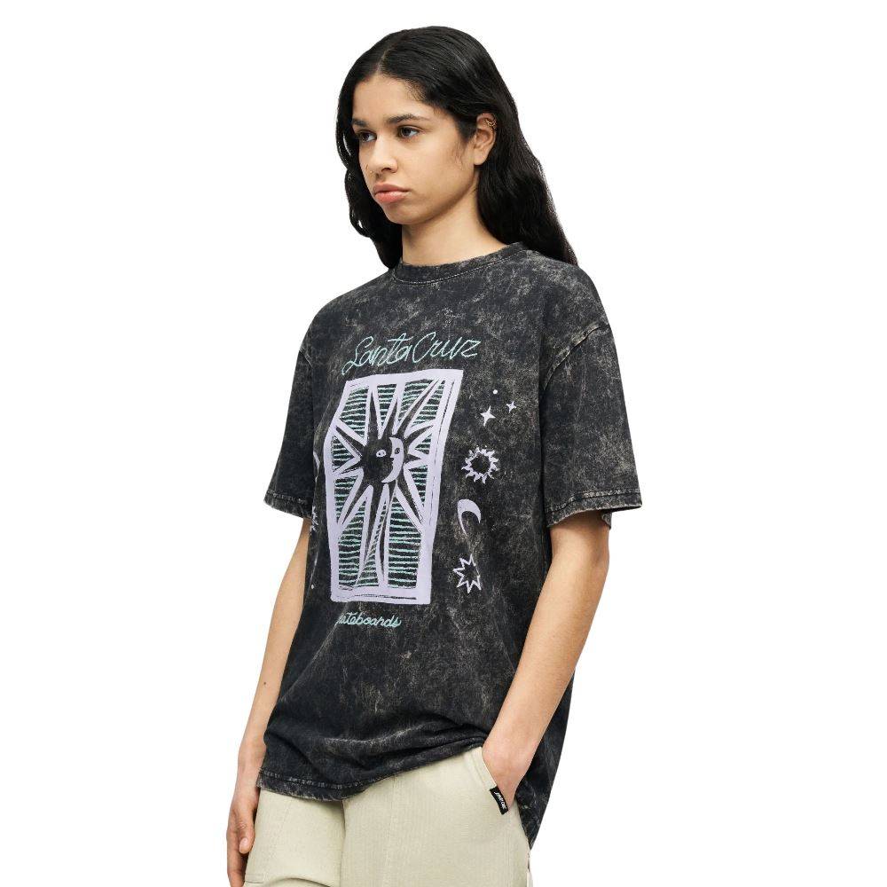 SANTA CRUZ SUN STAMP SCRIPT T-SHIRT