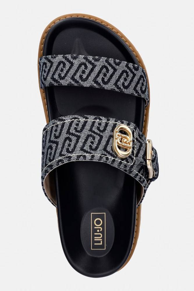 LIU JO LIVIA 02 - MONOGRAM JACQUARD SANDAL