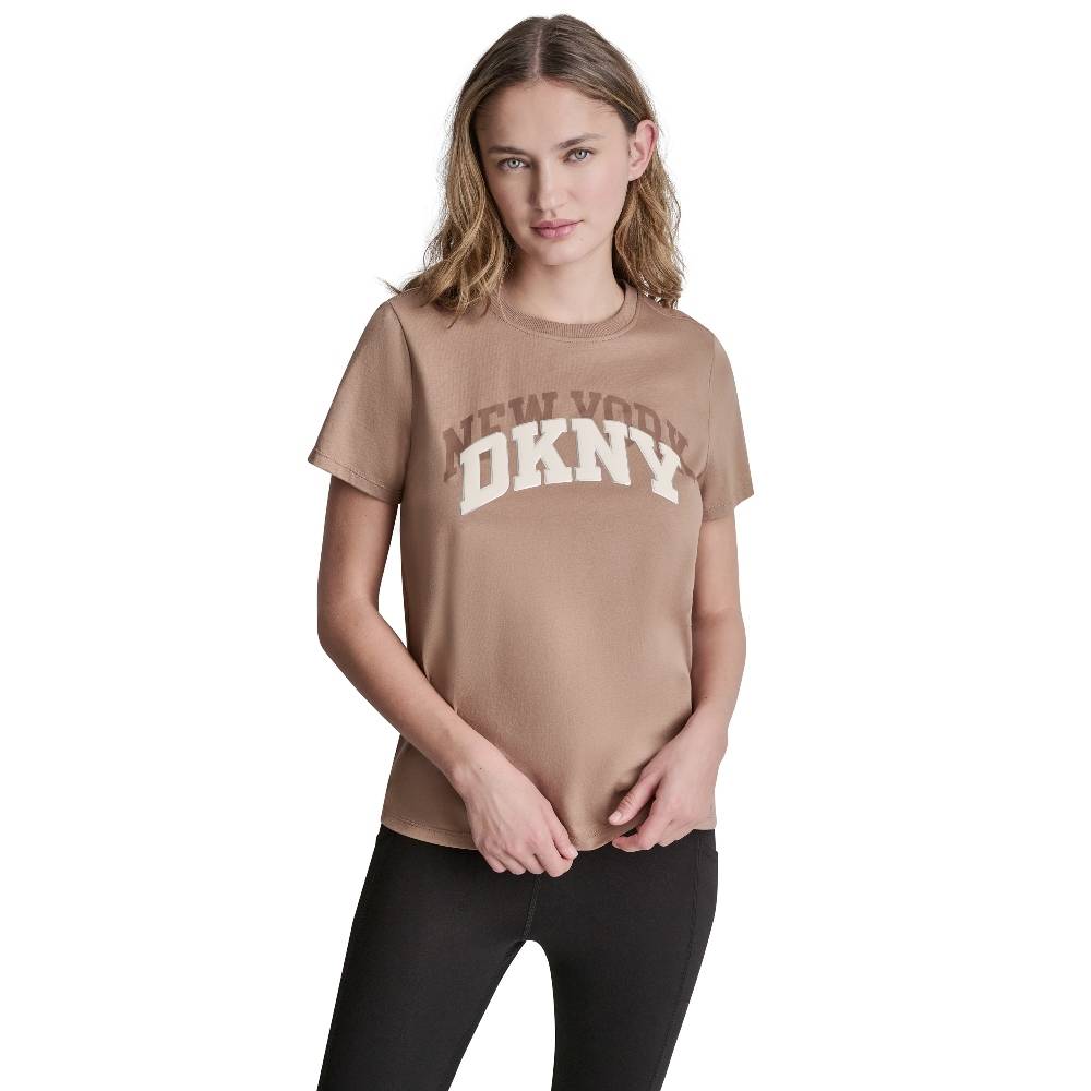 DKNY EMBOSSED LOGO TEE