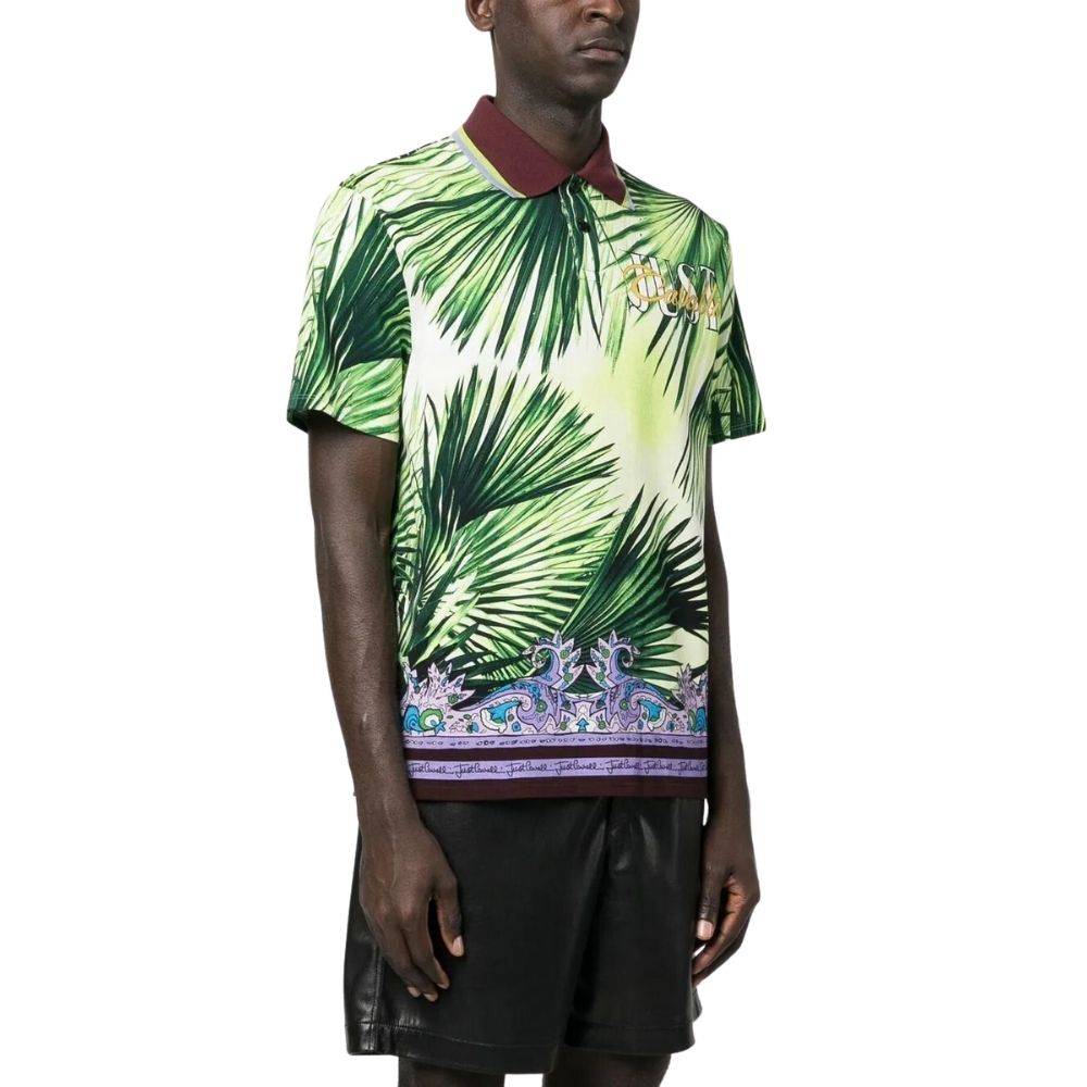 JUST CAVALLI GRAPHIC PRINT LOGO SHIRT
