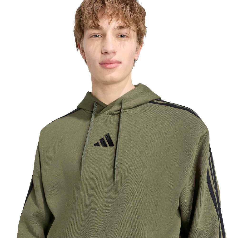ADIDAS M ESSENTIALS 3-STRIPES FLEECE HOODIE