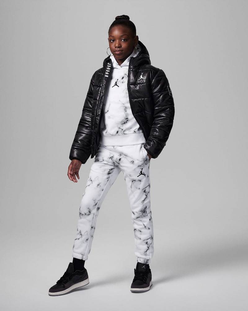 NIKE JORDAN GIRLS ESSENTIALS AOP FLEECE PANT