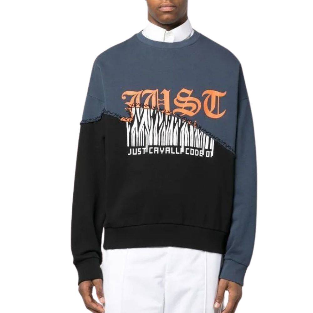 JUST CAVALLI GOLD PRINT SWEATSHIRT