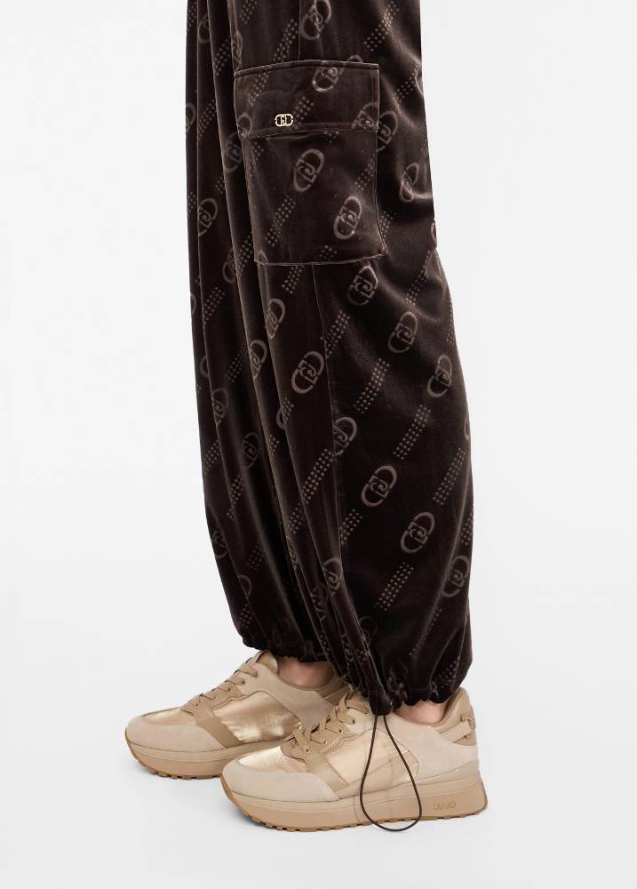 LIU JO CHENILLE JOGGING PANTS