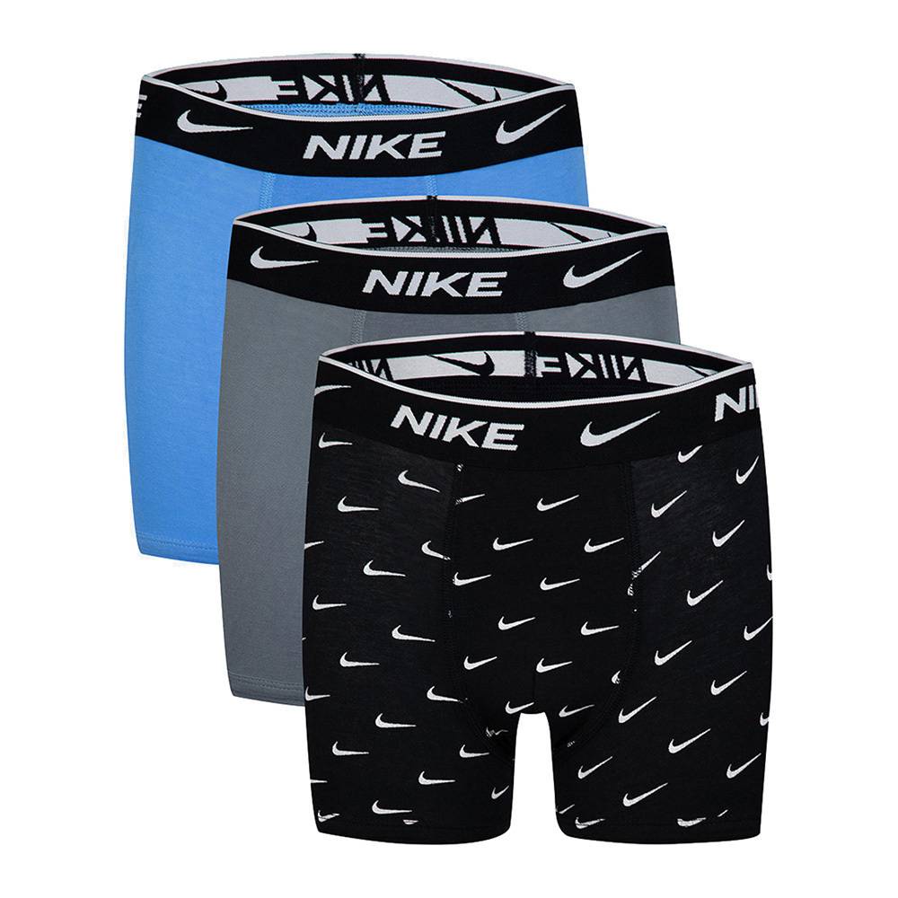 NIKE BOYS PRINT EVERYDAY COTTON STRECH 3P BOXER BRIEFS