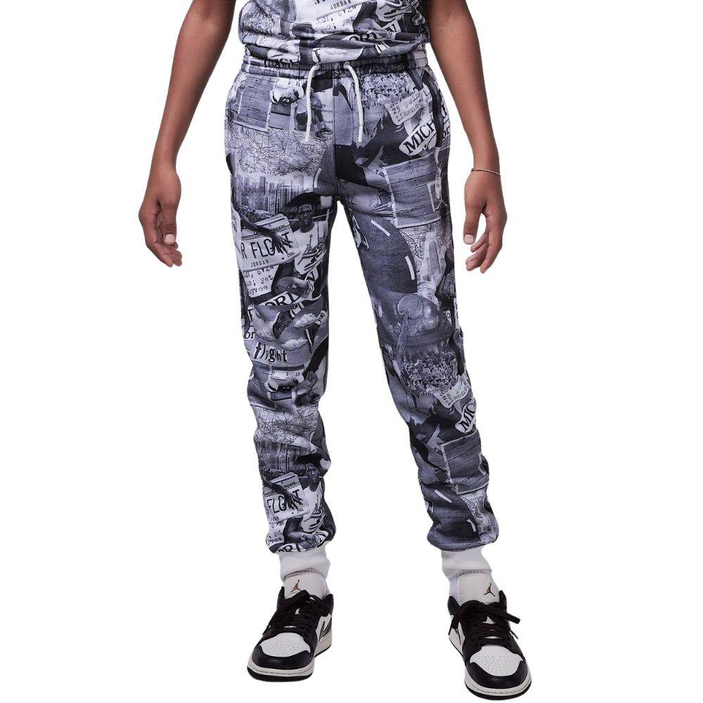 NIKE JORDAN BOYS MJ BRKLYN FLEECE ALL OVER PRINT PANT