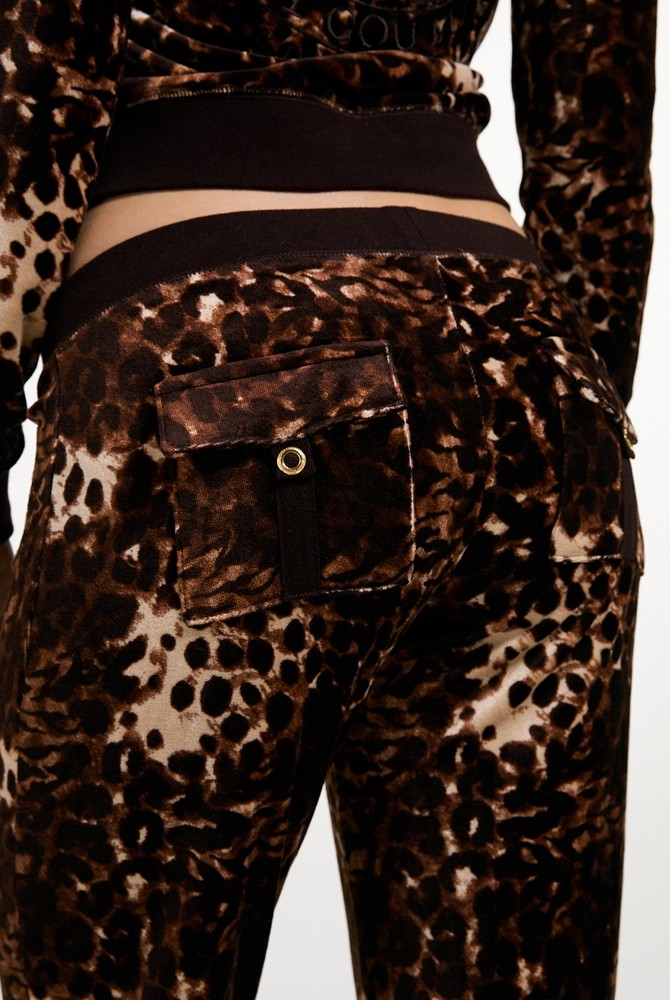 JUICY COUTURE ABSTRACT ANIMAL CAISA TRACKPANT