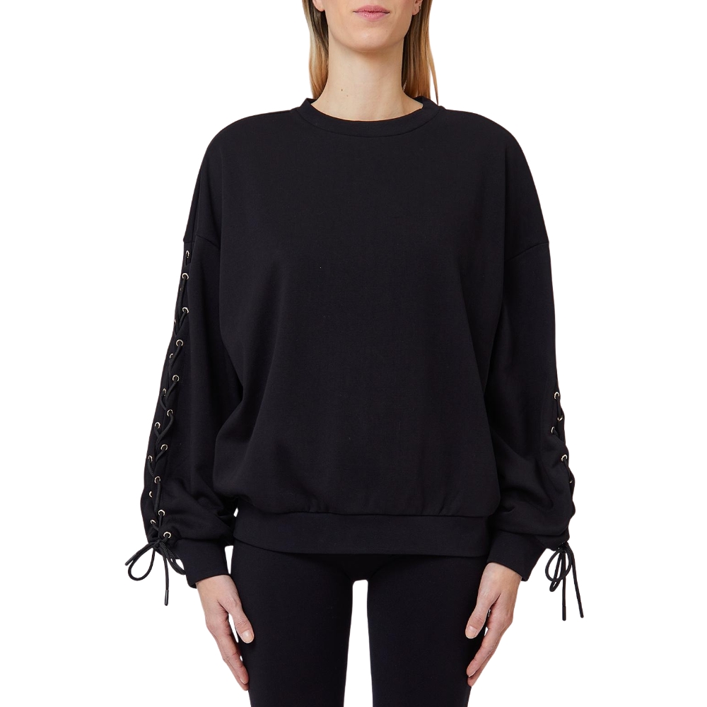 LIU JO SWEATSHIRT WITH LACE DETAILS