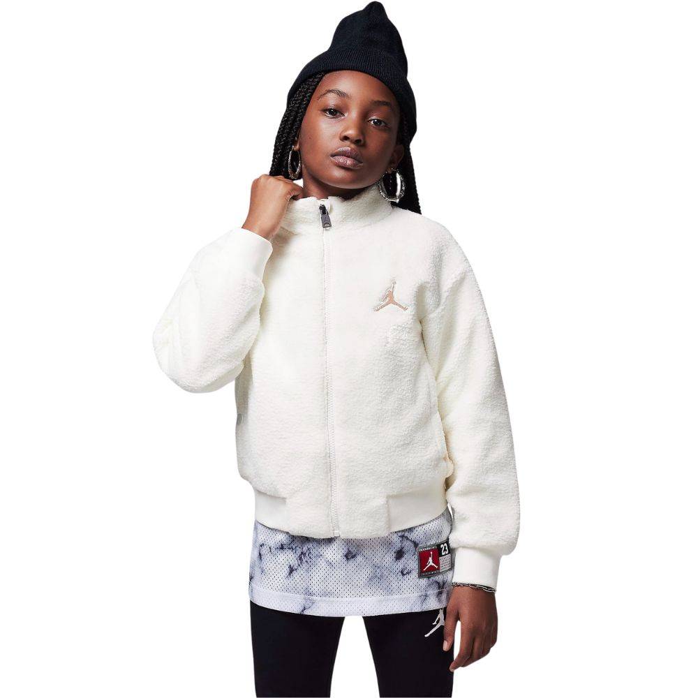 NIKE JORDAN GIRLS JUMPMAN SHERPA JACKET