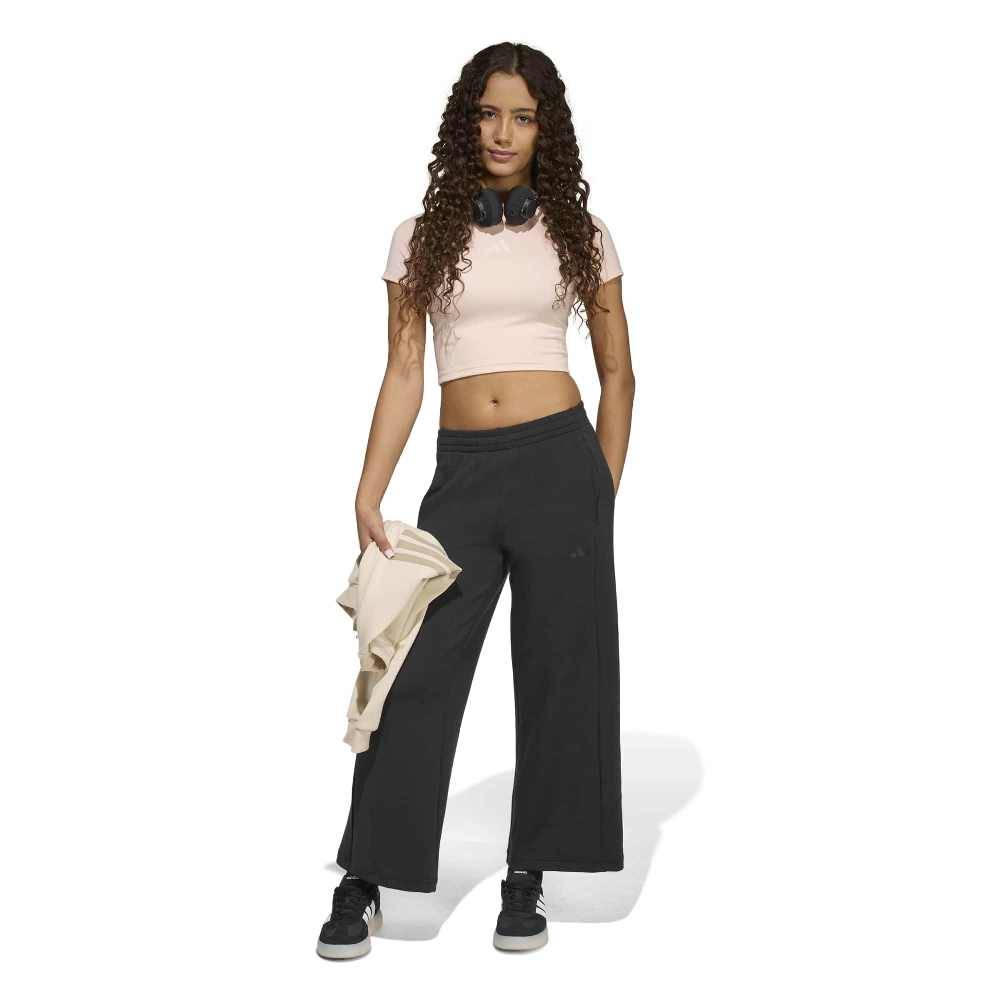 ADIDAS GIRLS FUTURE ICONS 3 STRIPES WIDE LEG PANTS