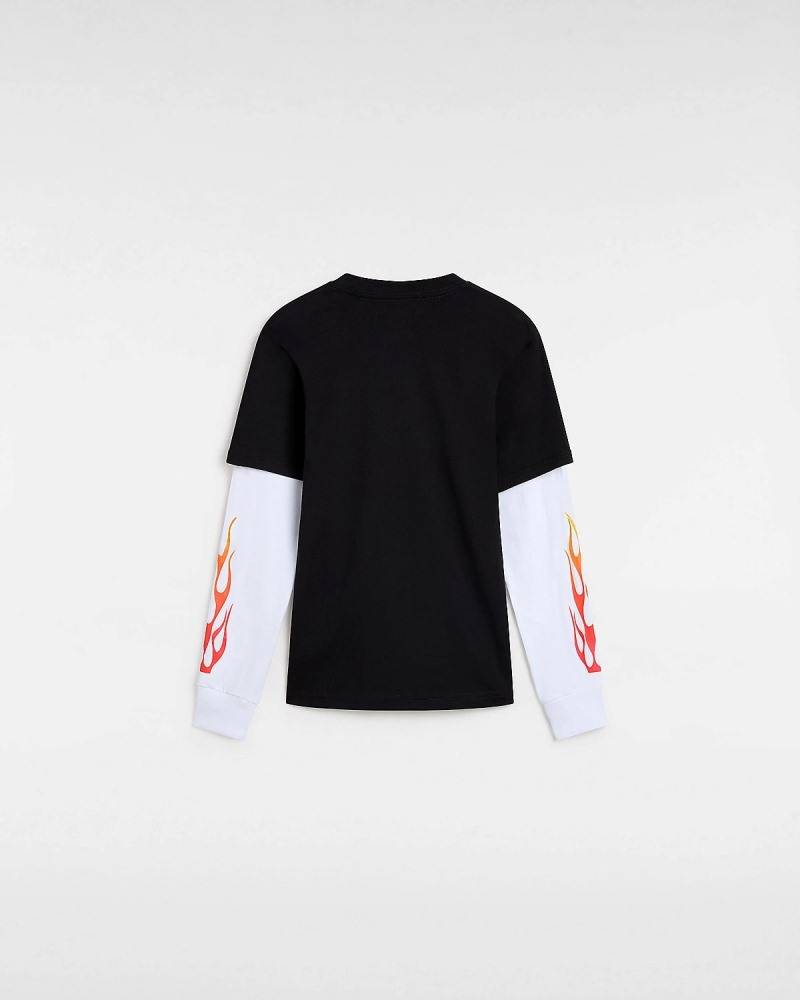 VANS BOYS FLAME THROWER 2FER T-SHIRT