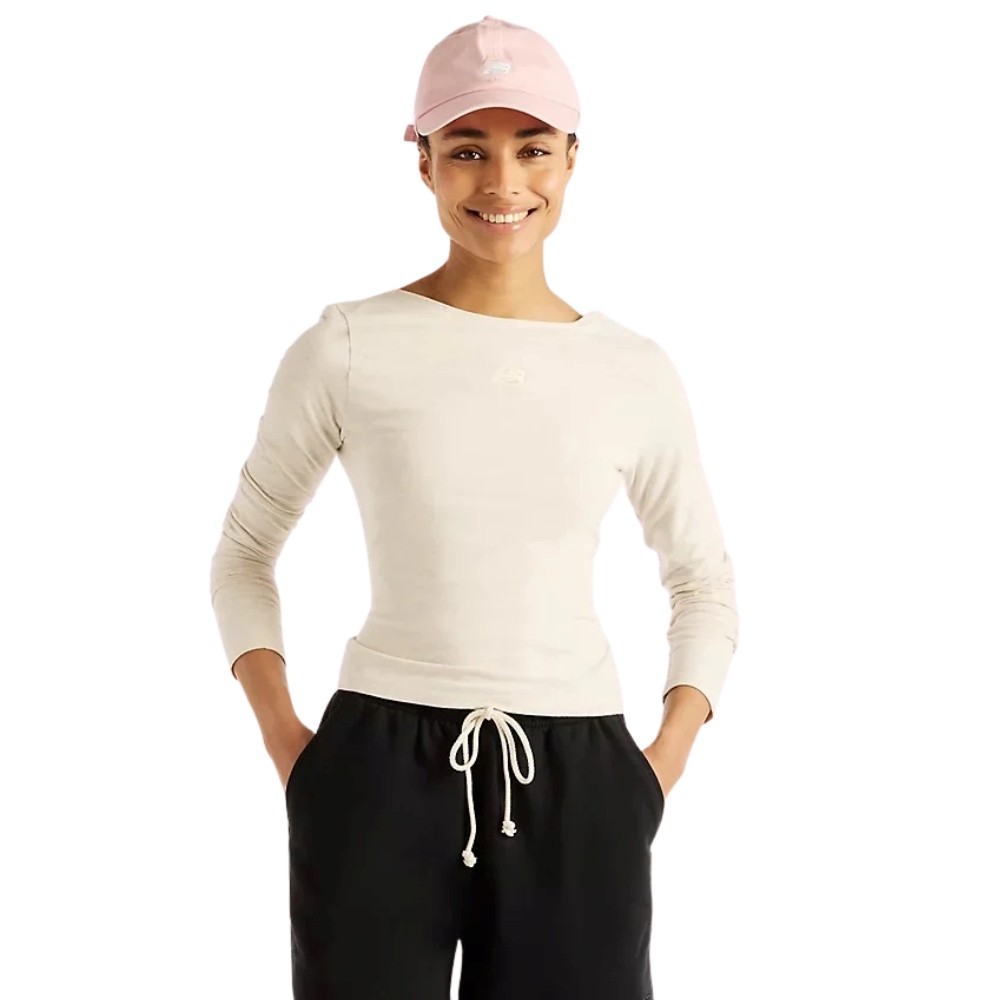 NEW BALANCE OPEN-BACK FITTED LONG SLEEVE