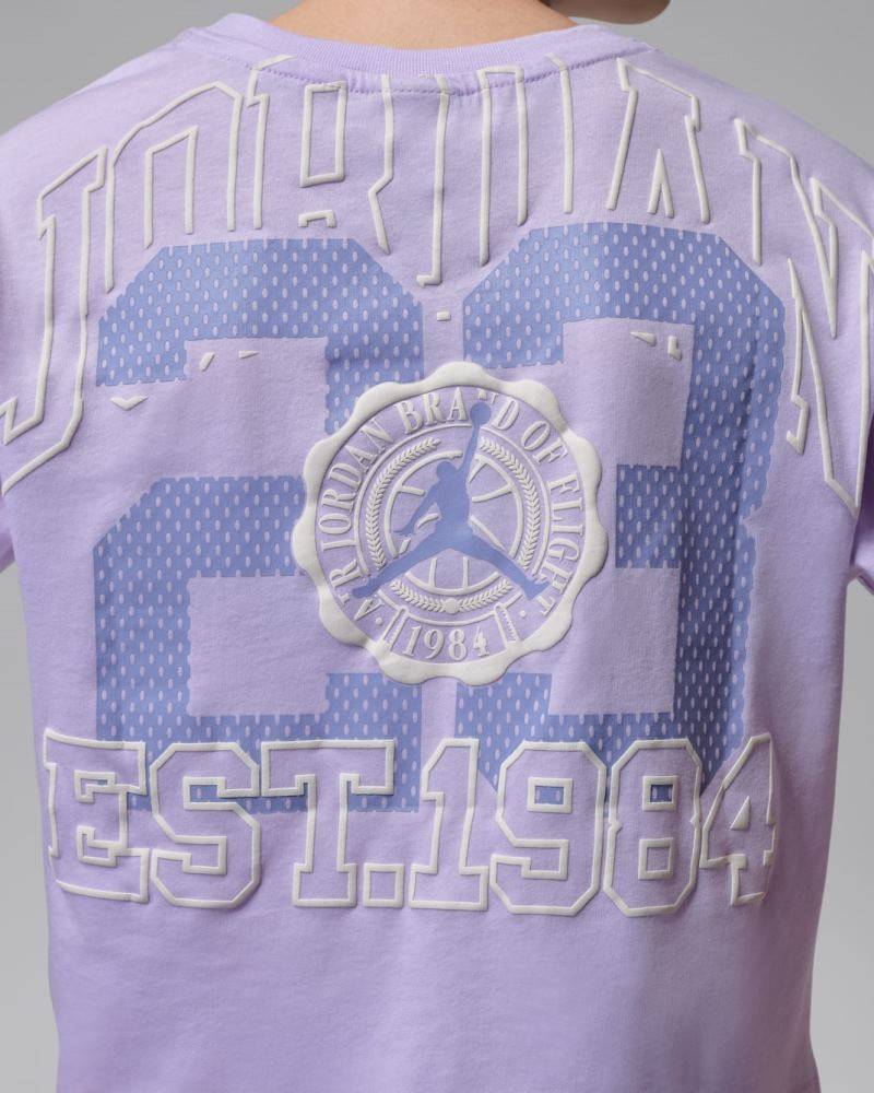 NIKE JORDAN GIRLS SECRET GARDEN COLLEGIATE TEE