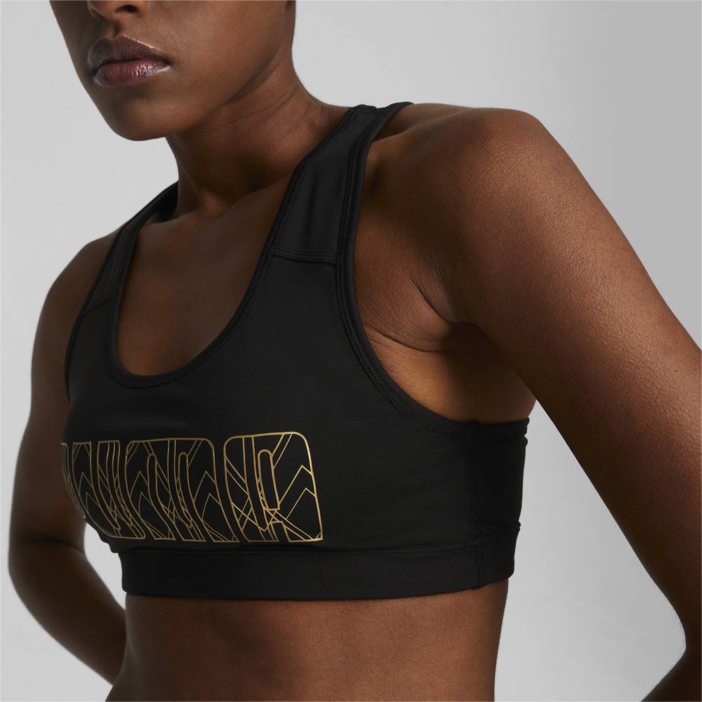 PUMA MID IMPACT 4KEEPS GRAPHIC BRA
