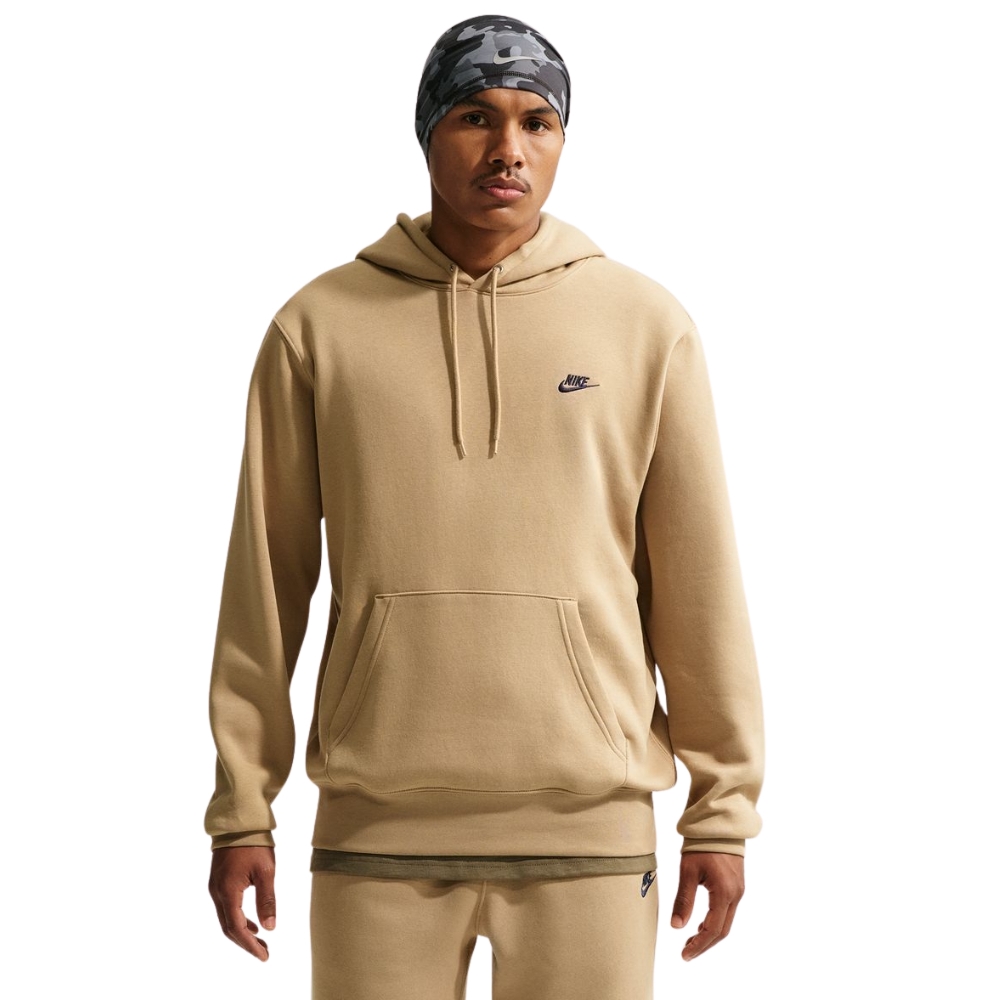 NIKE CLUB BRUSHED FLEECE PULLOVER HOODIE