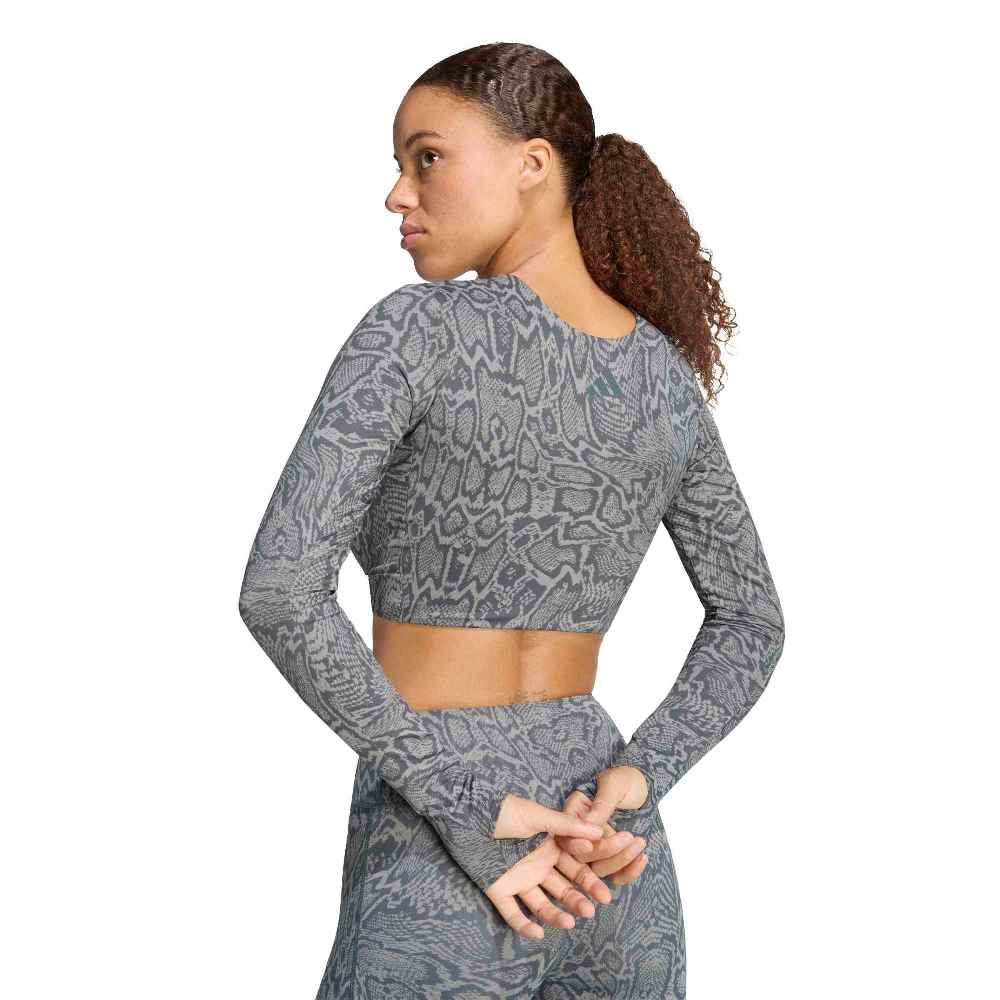 ADIDAS PRIMELIFT WORKOUT SNAKE TWIST REVERSIBLE LONG SLEEVE