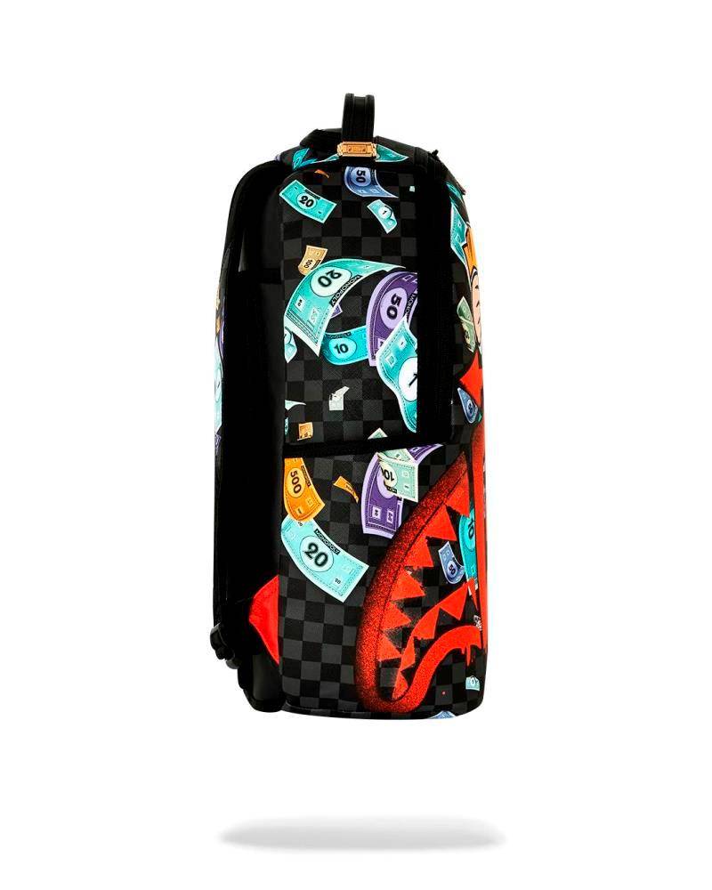 SPRAYGROUND MONOPOLY GO SHARKMOUTH STENCIL DLXSV BACKPACK