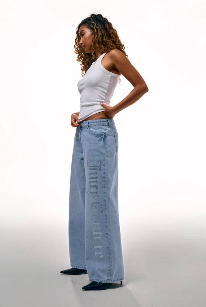 JUICY COUTURE DIAMANTE WIDE LEG JEAN
