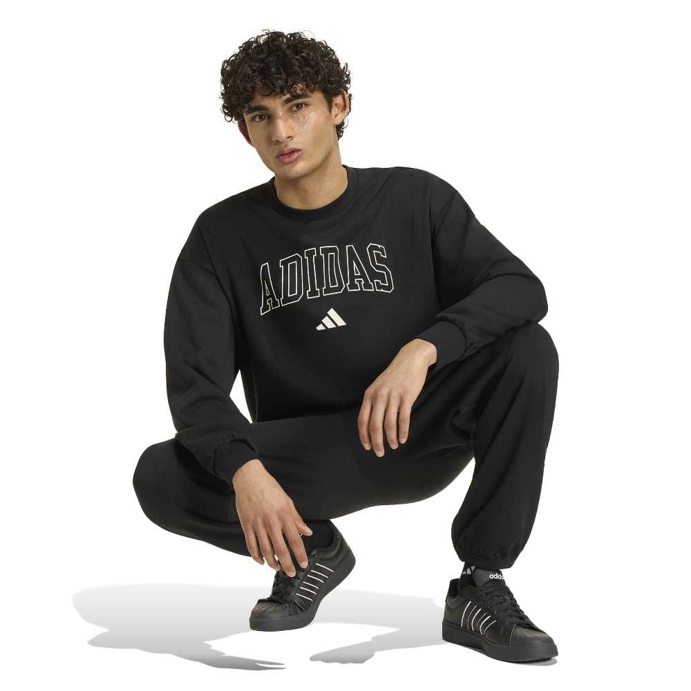 ADIDAS M SEASONAL ESSENTIALS COLLEGIATE FRENCH TERRY CREW SWEATSHIRT
