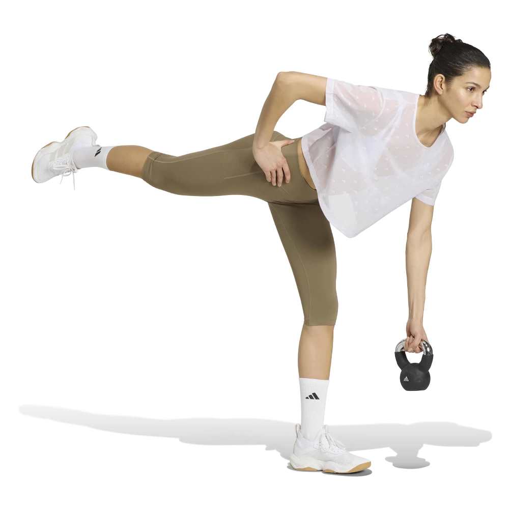 ADIDAS OPTIME CONTOUR WORKOUT CAPRI LEGGINGS