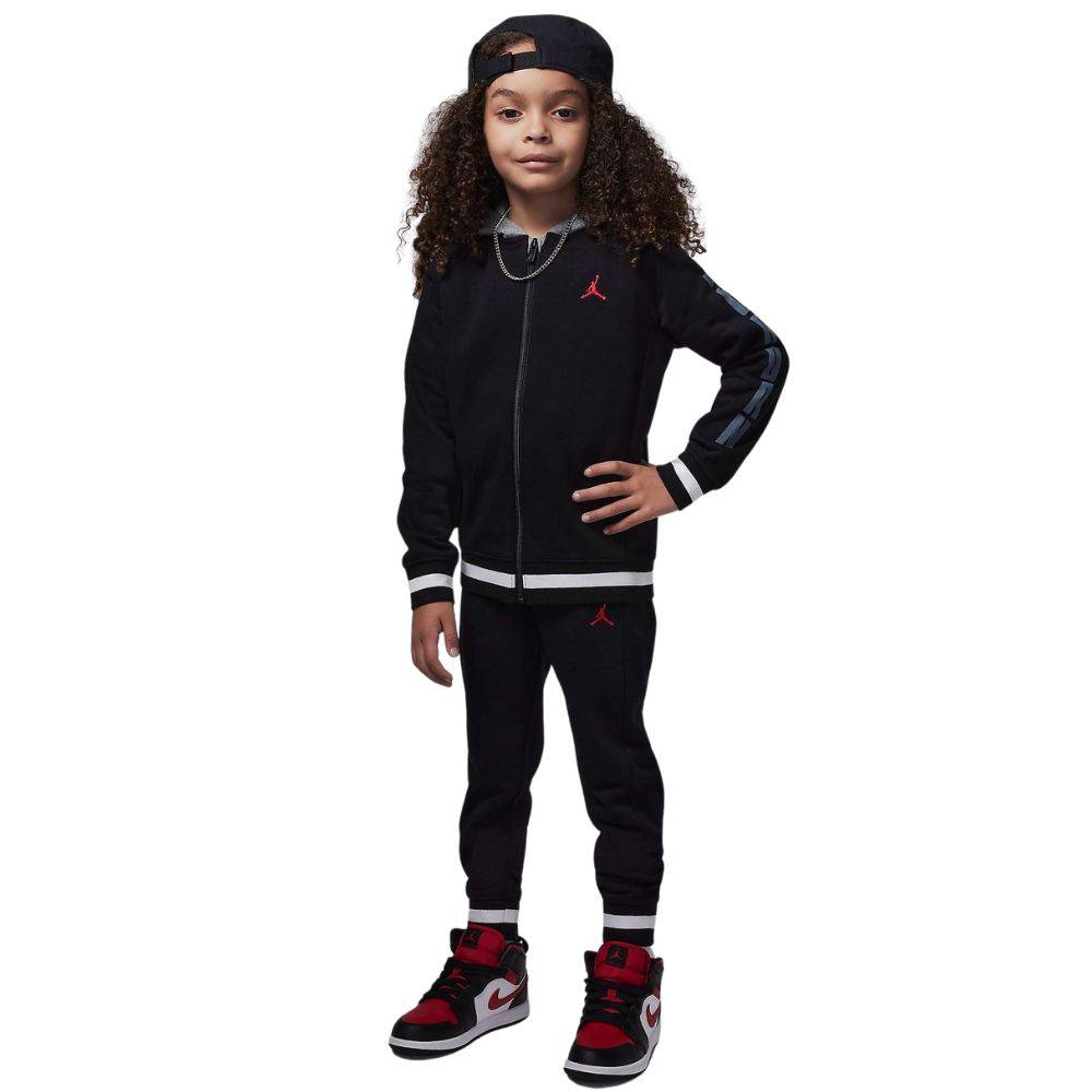 NIKE JORDAN LITTLE KIDS JORDAN BLOCKED RIB FULL ZIP SET