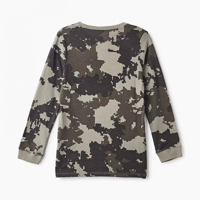 NIKE BOYS AIR MAX LONG SLEEVE TEE CAMO