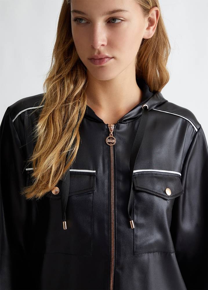 LIU JO COATER FABRIC ZIP JACKET