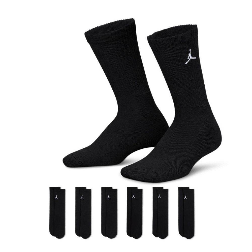 NIKE JORDAN EVERYDAY ESSENTIALS 6PK CREW SOCKS