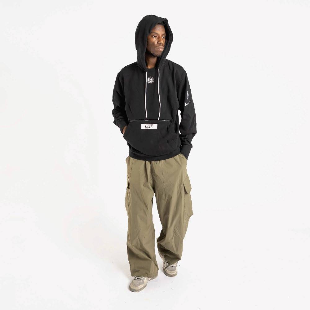 NIKE NBA BROOKLYN NETS COURTSIDE FLEECE HOODIE