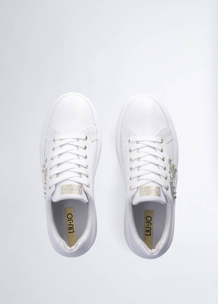 LIU JO SELMA 04 - FLATFORM LEATHER SNEAKER