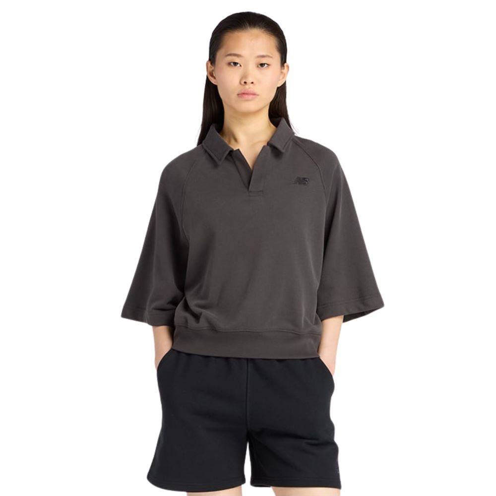 NEW BALANCE COASTAL FLEECE OVERSIZED POLO