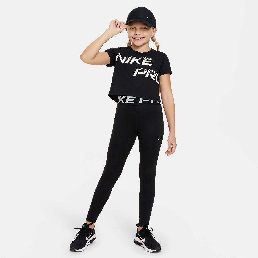 NIKE GIRLS DRI-FIT DFCT CROPPED TOP