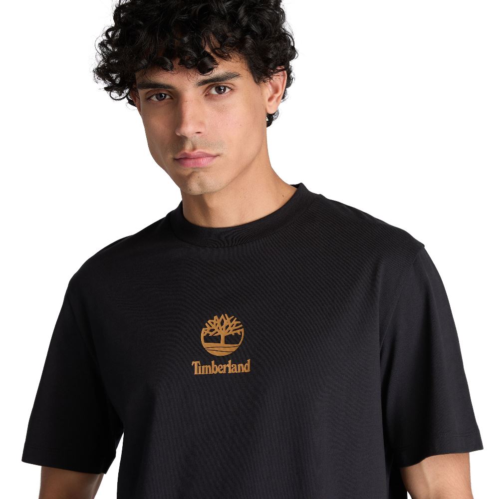 TIMBERLAND PRINT STACK LOGO SHORT SLEEVE TEE
