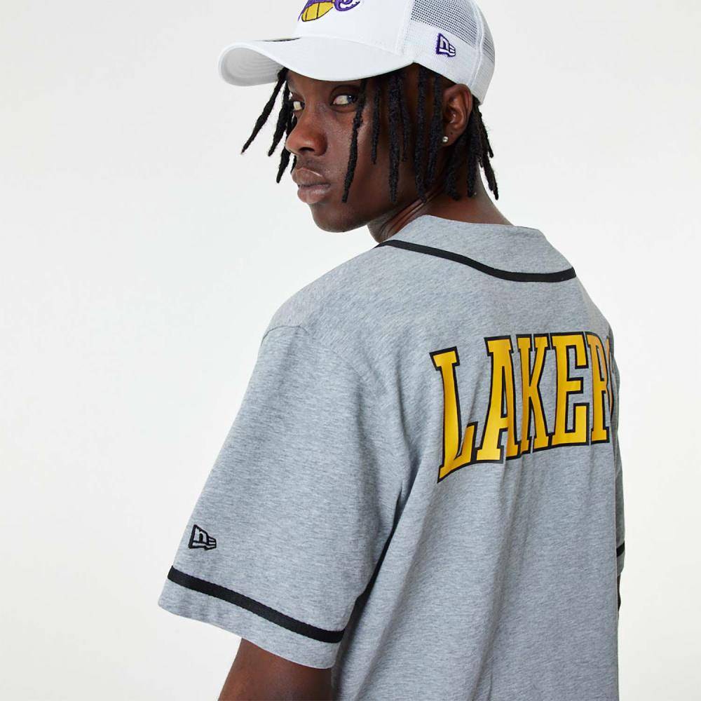 NEW ERA NBA LAKERS BASEBALL JERSEY